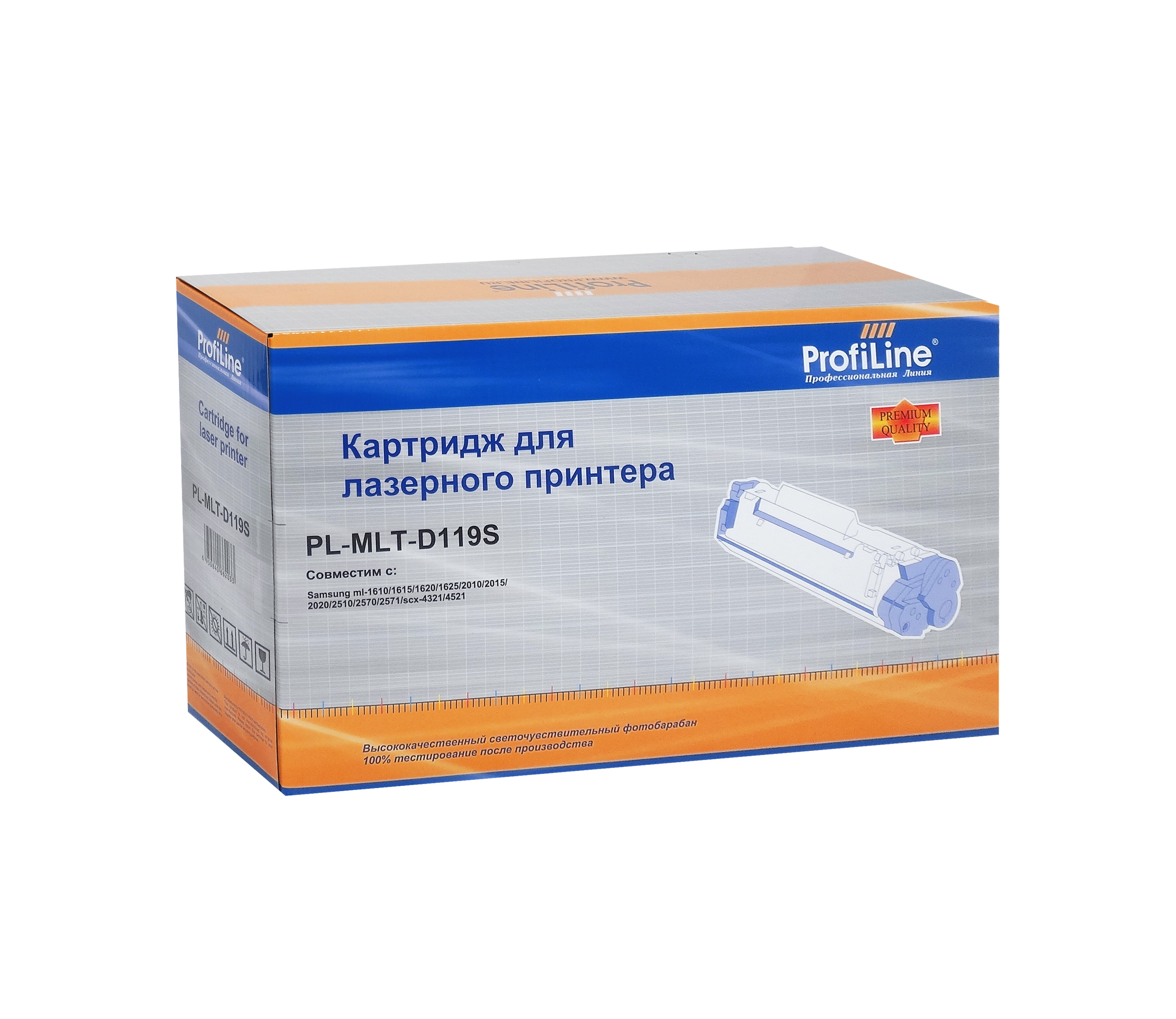 

Картридж лазерный ProfiLine PL-MLT-D119S (MLT-D119S), черный, 2000 страниц, совместимый для Samsung/Xerox ML-1610/1615/1620/1625/2010/2015/2020/2510/2570/2571N/SCX-4521/4321, 3117/3122, 1100/1110