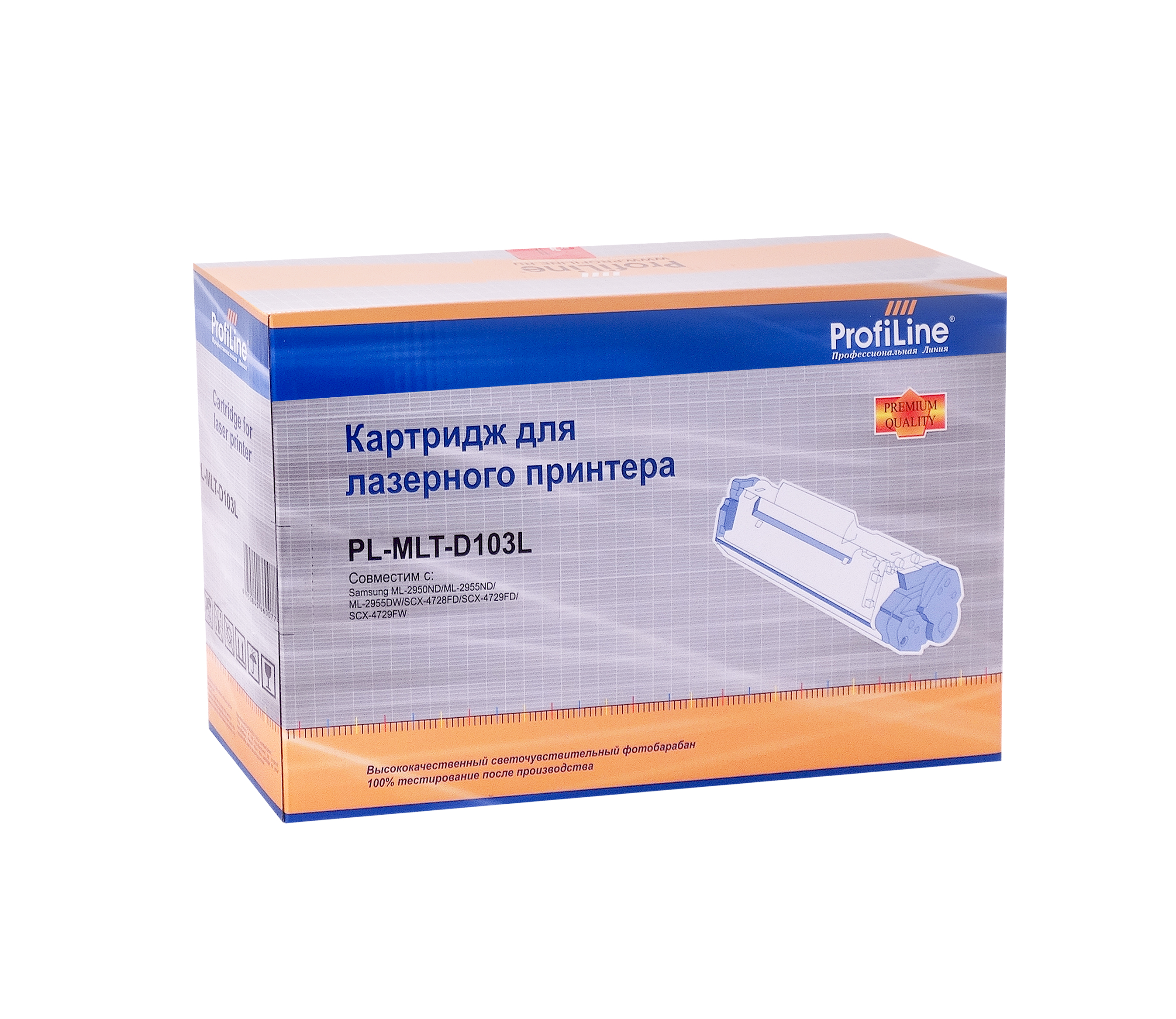

Картридж лазерный ProfiLine PL-MLT-D103L (MLT-D103L), черный, 2500 страниц, совместимый для Samsung ML-2950ND/2951D/2955ND/2955DW/2956D/2956DN/SCX-4701ND/4729HW/4729HW/4729FD/4729FW/4729XFA/4728HN/4728HD/4728FD