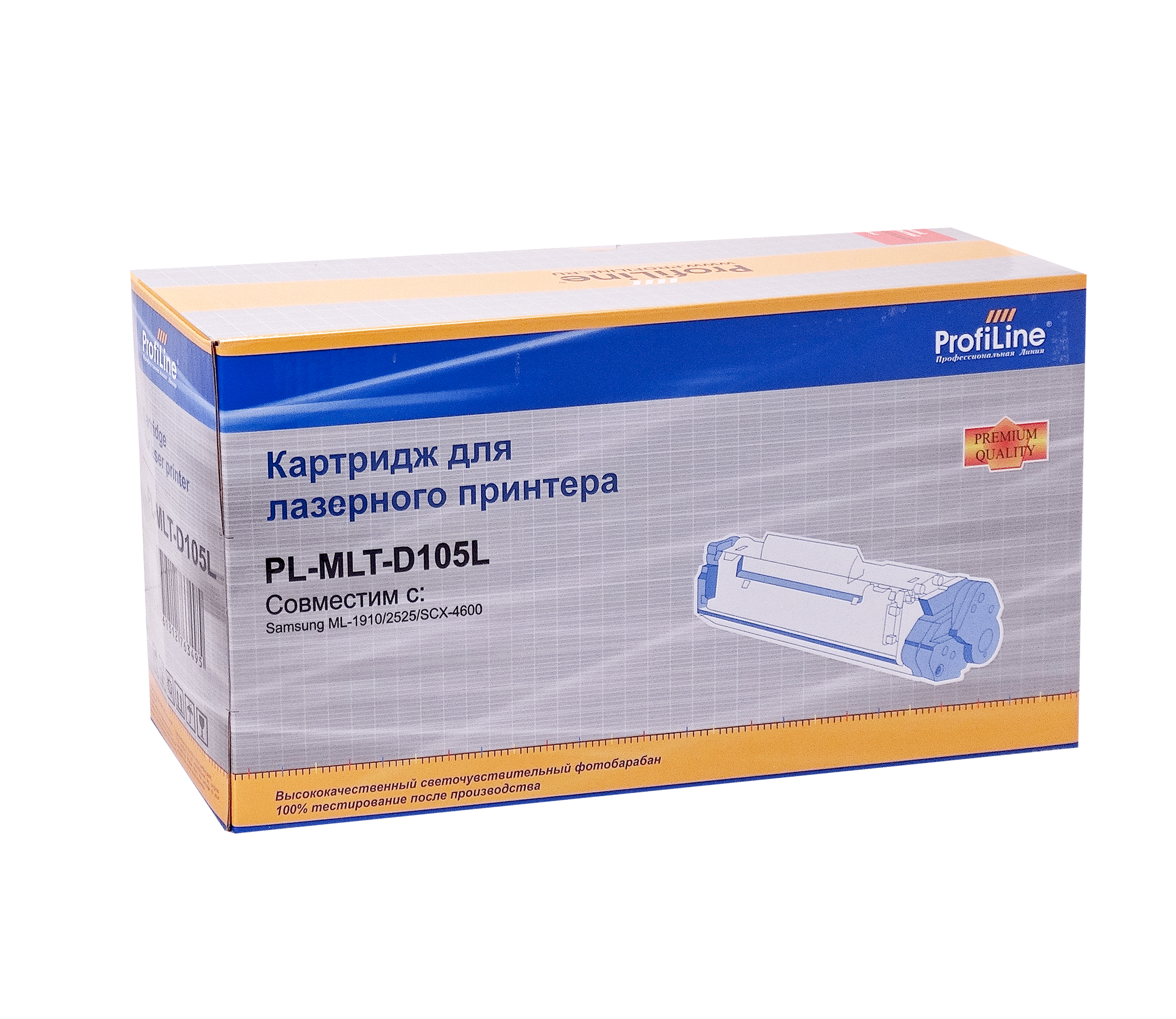 

Картридж лазерный ProfiLine PL-MLT-D105L (MLT-D105L), черный, 2500 страниц, совместимый для Samsung ML-1910/1915/2525/2525W/2580N SCX-4600/4623F/4623GN SF650