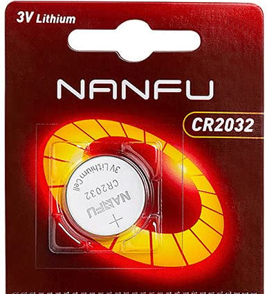 Батарея Nanfu CR2032, 3V, 1 шт
