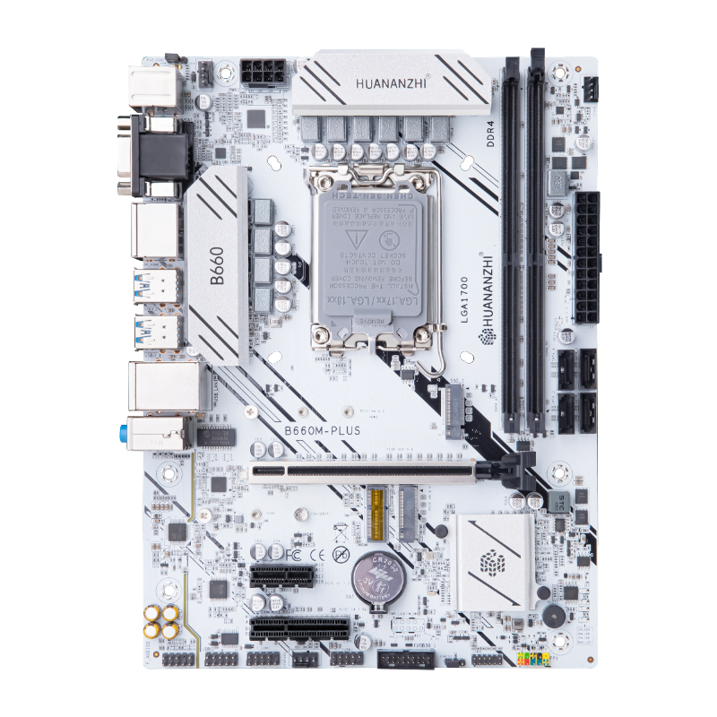 Материнская плата HUANANZHI B660M-PLUS, Socket1700, Intel B660, 2xDDR4, PCI-Ex16, 4SATA3, 5.1-ch, 2.5GLAN, 6 USB 3.2, VGA, HDMI, DP, mATX, Retail