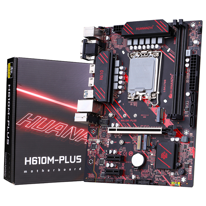 Материнская плата HUANANZHI H610M-PLUS, Socket1700, Intel H610, mATX