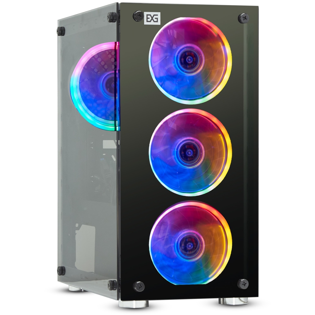 

Корпус ExeGate Mistery X2, mATX, Mini-Tower, USB 3.2, RGB подсветка, черный, без БП (EX294382RUS), Mistery X2