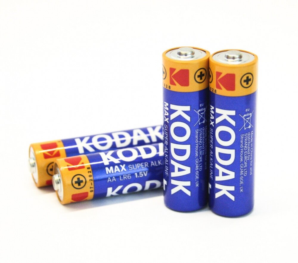 

Батарея Kodak Max Super Alkaline, AA (LR6), 1.5V, 1 шт