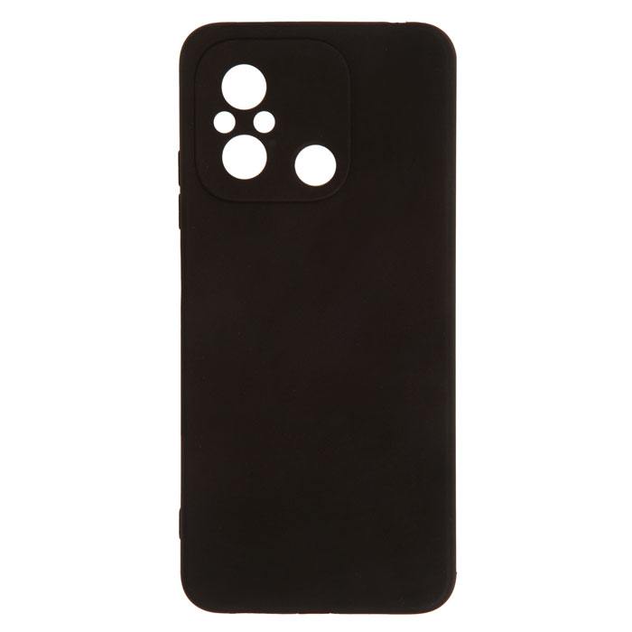 Чехол-накладка для смартфона Xiaomi Redmi 12C, силикон, черный