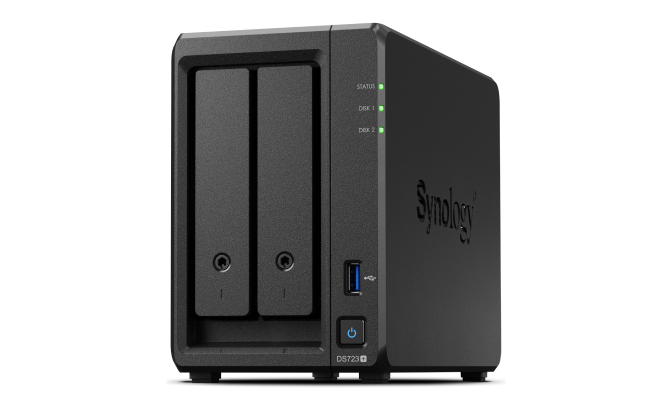 Сетевой накопитель (NAS) Synology DiskStation DS723+, слоты 2x2.5