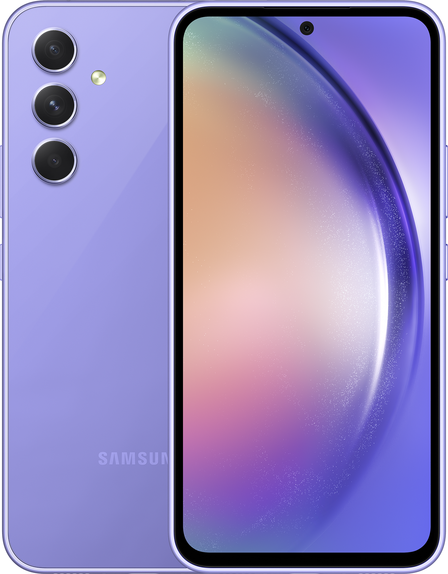

Смартфон Samsung Galaxy A54 5G, 6.4" 1080x2340 Super AMOLED, Samsung Exynos 1380, 6Gb RAM, 128Gb, 3G/4G/5G, NFC, Wi-Fi, BT, 3xCam, 2-Sim, 5000 мА⋅ч, USB Type-C, Android 13, фиолетовый (SM-A546ELVACAU), Galaxy A54 5G