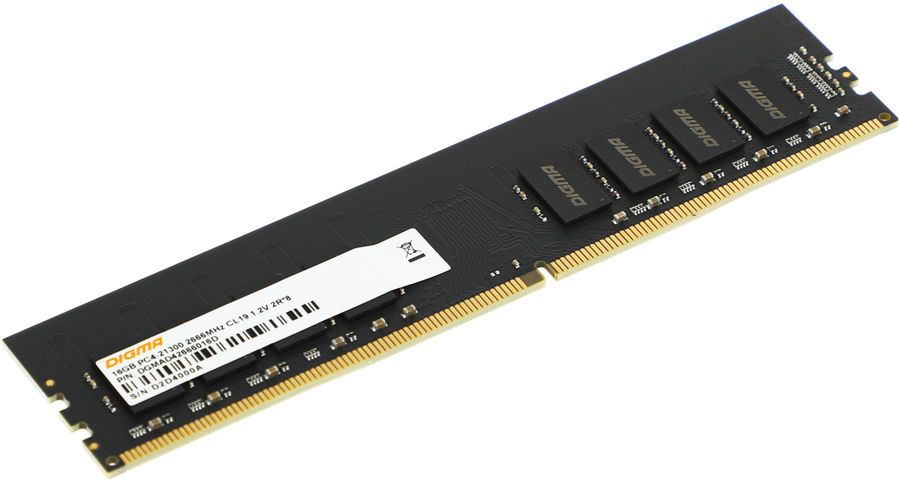 

Память DDR4 DIMM 16Gb, 2666MHz, CL19, 1.2 В, DIGMA (DGMAD42666016D) Retail, DGMAD42666016D