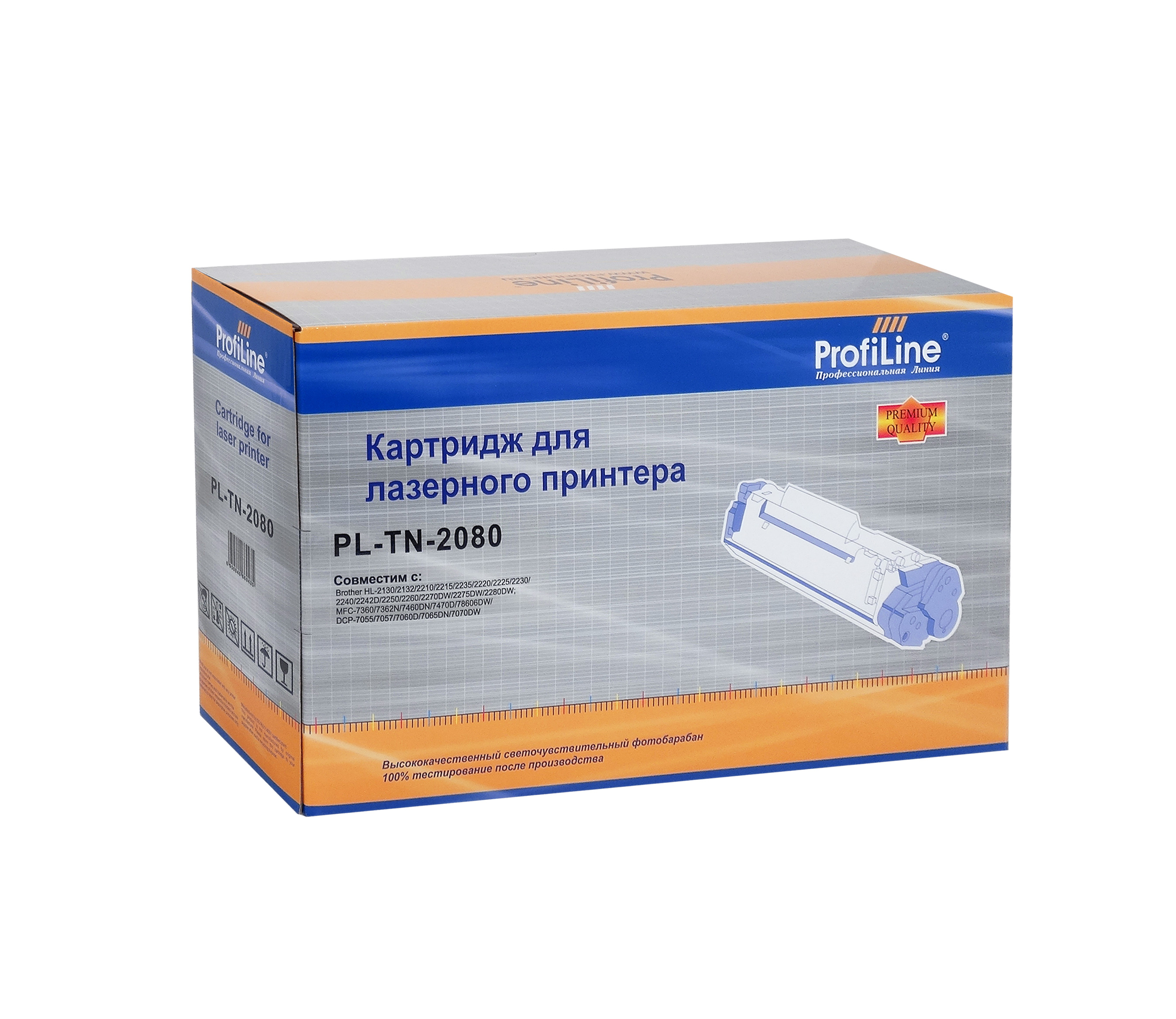 

Картридж лазерный ProfiLine PL-TN-2080 (TN-2080), черный, 700 страниц, совместимый для Brother HL-2130/2130R/DCP-7055/7055R/7055WR 700