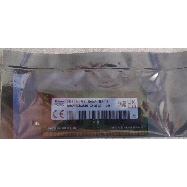 

Память DDR4 SODIMM 32Gb, 3200MHz, 1.2V, HP (M09713-001) Retail, M09713-001