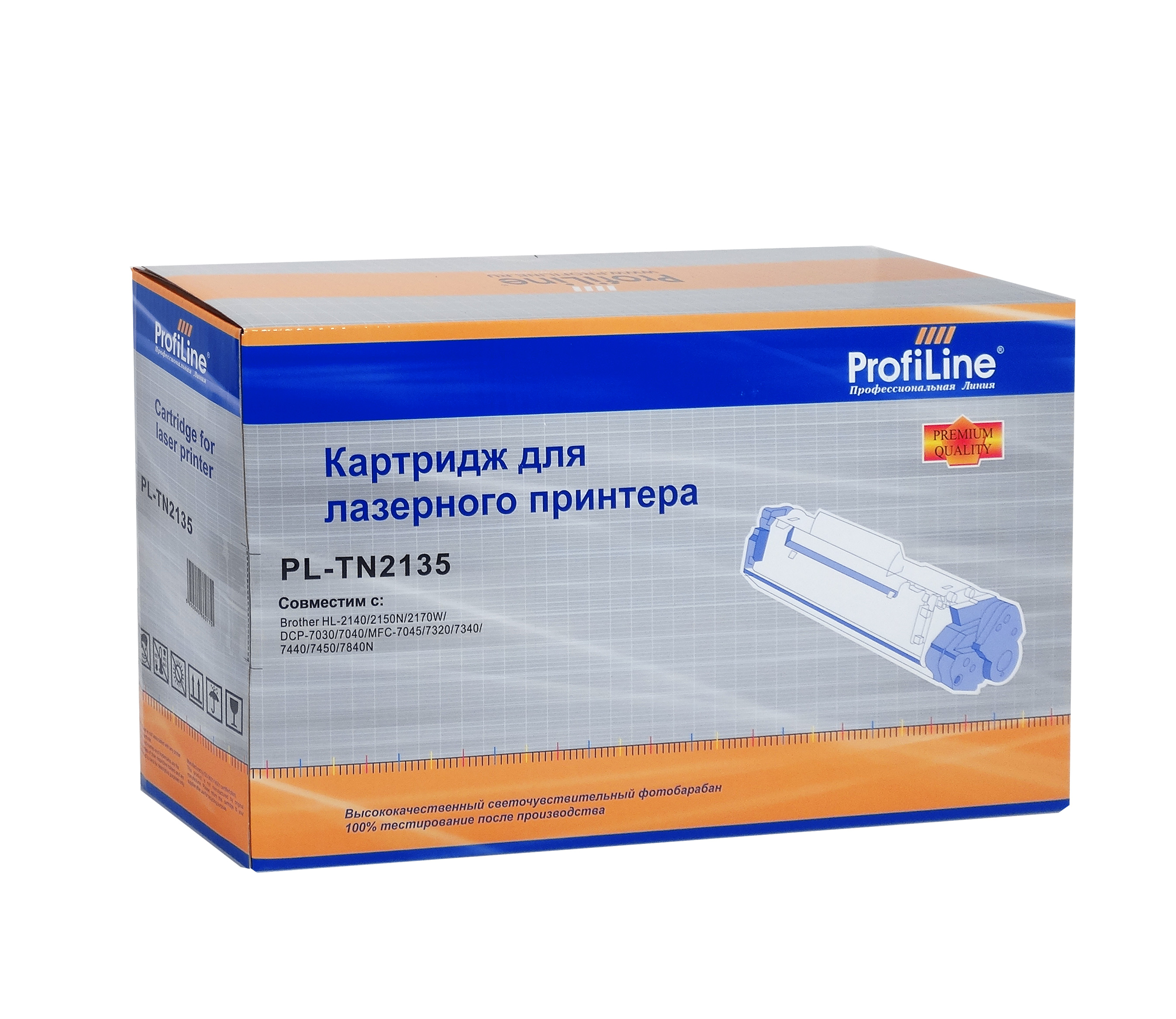 

Картридж ProfiLine PL-TN-2135 для принтеров Brother HL-2140/2142/2150N/2170W/DCP-7030/7040/7045N/MFC-7320 1500 копий, Черный