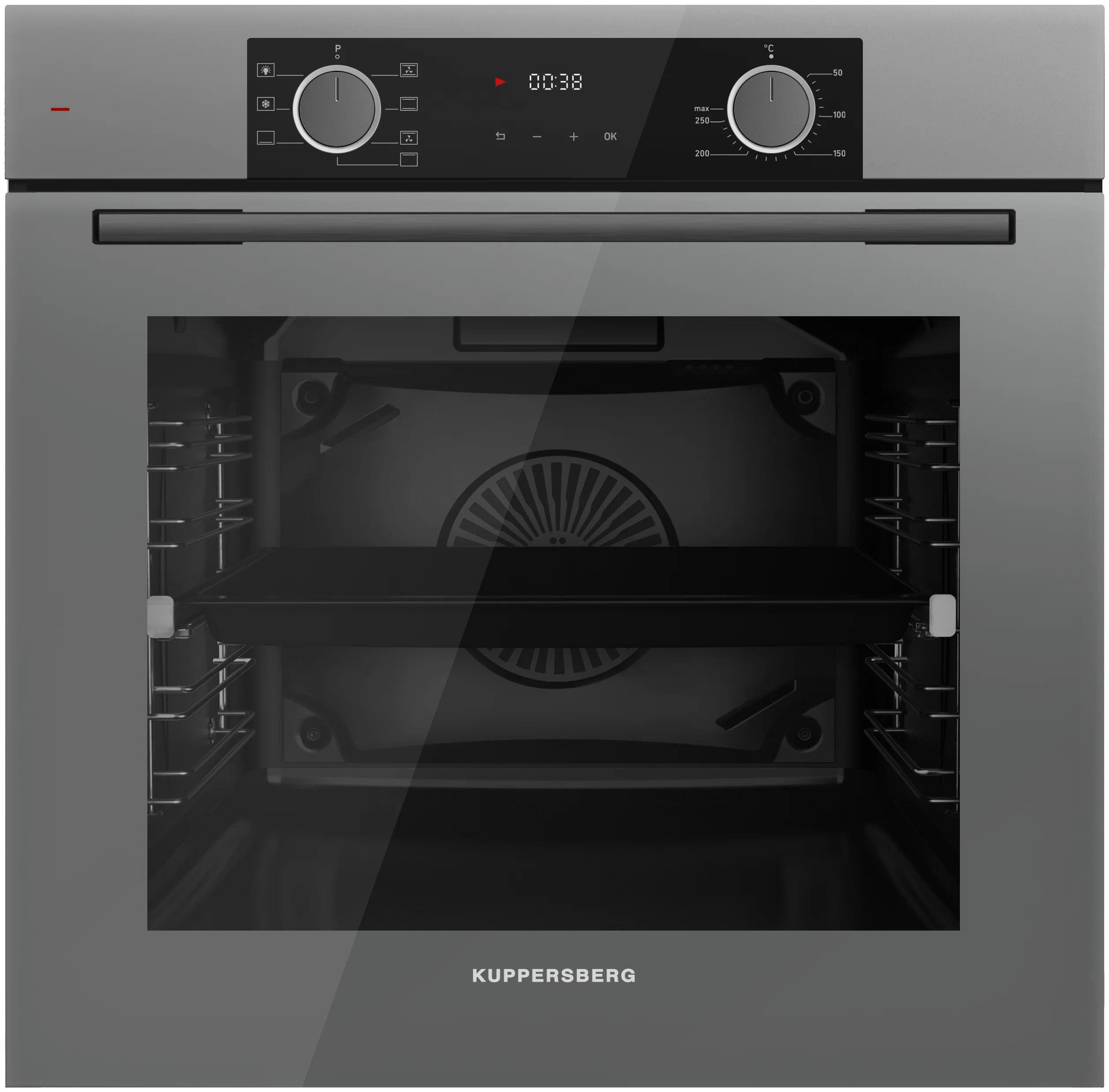 

Духовой шкаф электрический Kuppersberg HF 610 GR, графит (6558), HF 610 GR