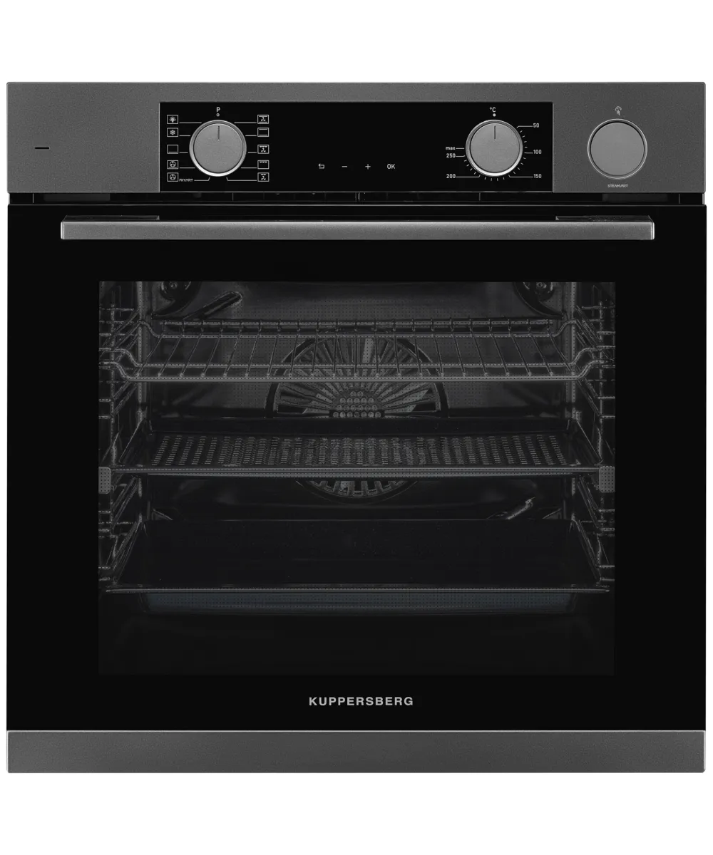 

Духовой шкаф электрический Kuppersberg KSO 610 SG, черный/темный графит (6658), KSO 610 SG