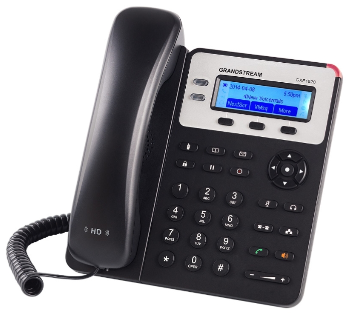 VoIP-телефон Grandstream GXP1620, 2 линии, монохромный дисплей