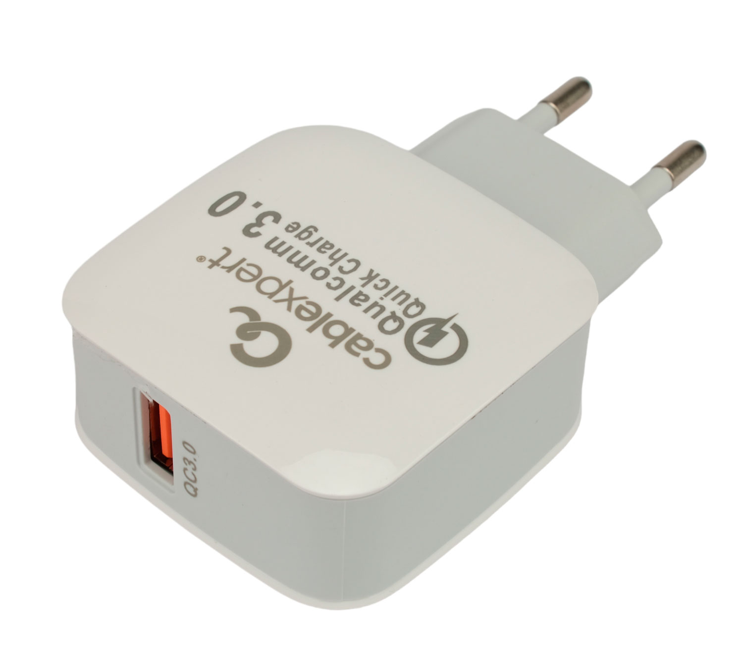 Сетевое зарядное устройство Cablexpert MP3A-PC-40 18 Вт, USB, Quick Charge, 3А, белый (MP3A-PC-40) - фото 1