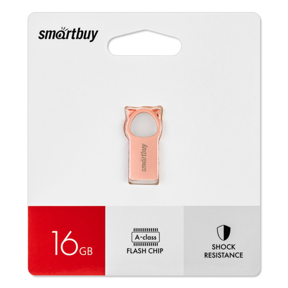 

Флешка 16Gb USB 2.0 SmartBuy MC5 Kitty, розовый (SB016GBMC5)