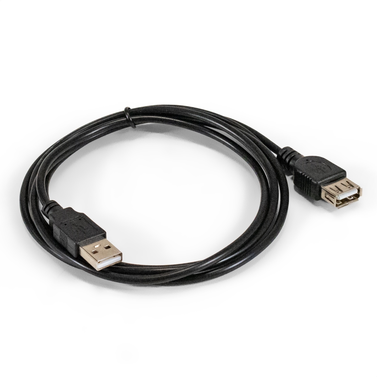 Кабель-удлинитель USB 2.0(Am)-USB 2.0(Af), 1.5 м, черный Exegate EX-CC-USB2-AMAF-1.5