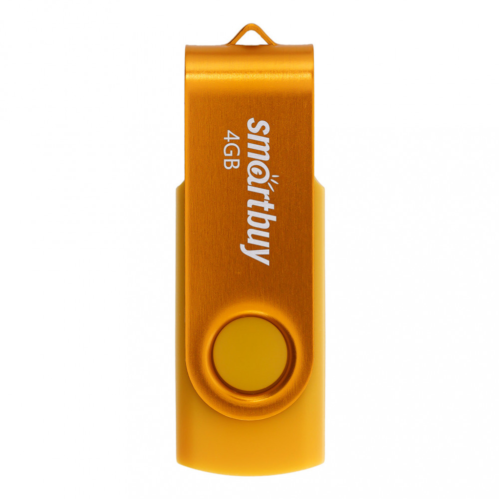 

Флешка 4Gb USB 2.0 SmartBuy Twist, желтый (SB004GB2TWY)