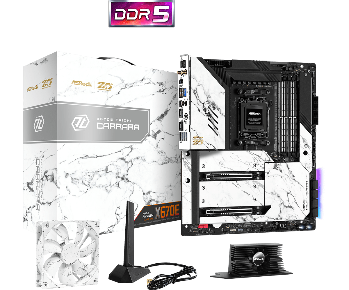 Материнская плата ASRock X670E TAICHI CARRARA, AM5, AMD X670, ATX