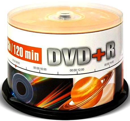 Диск Mirex DVD+R, 4.7Gb, 16x, Cake Box, 50 шт, Printable (202516)
