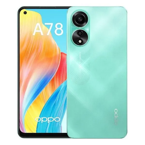 

Смартфон OPPO A78, 6.43" 2400x1080 AMOLED, Qualcomm Snapdragon 680, 8Gb RAM, 128Gb, 3G/4G, NFC, Wi-Fi, BT, 2xCam, 2-Sim, 5000 мА⋅ч, USB Type-C, Android 13, зеленый, A78