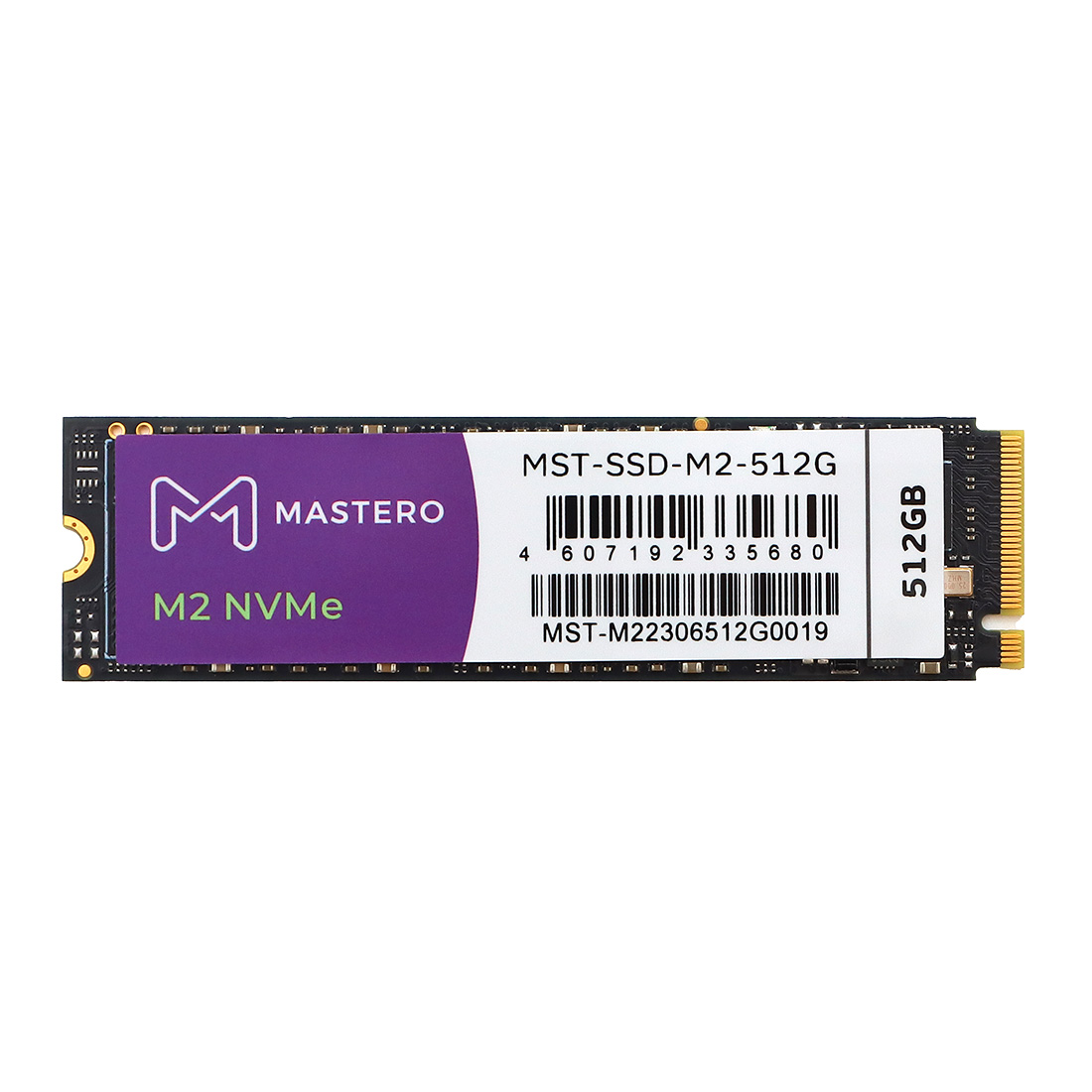 Твердотельный накопитель (SSD) Mastero 512Gb, 2280, M.2, NVMe (MST-SSD-M2-512G) Retail - фото 1