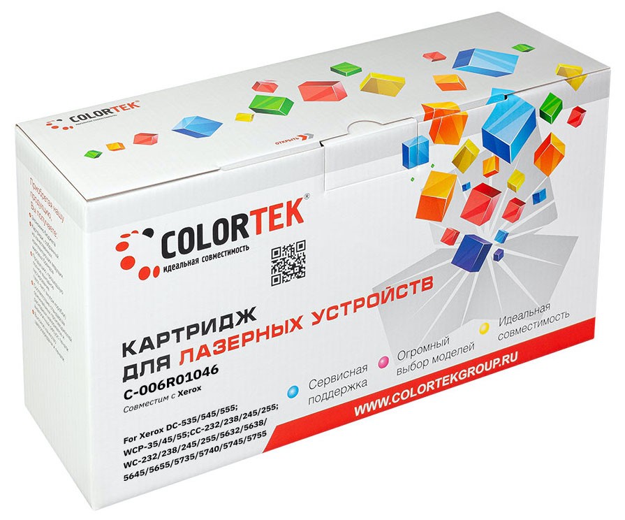 

Картридж лазерный Colortek CT-006R01464 (006R01464), голубой, 15000 страниц, совместимый для Xerox WorkCentre 7120 / 7120T / 7125 / 7125T / 7200i / 7220 / 7220T / 7225 / 7225T
