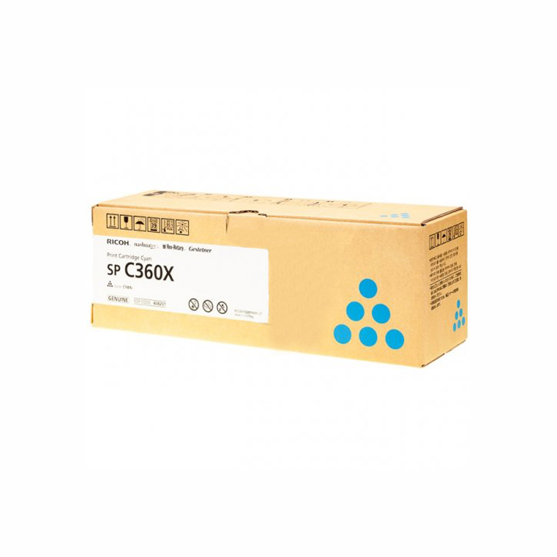 Картридж лазерный Ricoh SPC360X/408251, голубой