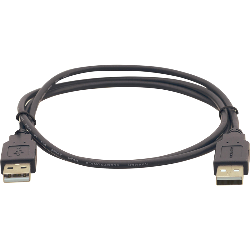 

Кабель USB2.0(Am)-USB2.0(AM), Kramer, 1.8m, черный, экранированный (C-USB/AA-6)