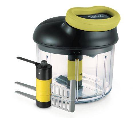 

Измельчитель ручной Tefal 5 Second Chopper K1321324, крупная/мелкая, сторон: 1, зеленый/черный (2100107107), K1321324