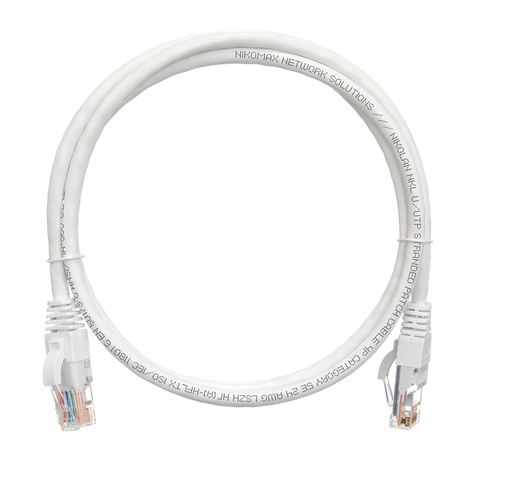 

Патч-корд UTP кат.5e, 5м, RJ45-RJ45, белый, CU, LSZH, NIKOMAX (NMC-PC4UD55B-050-C-WT), NMC-PC4UD55B-050-C-WT