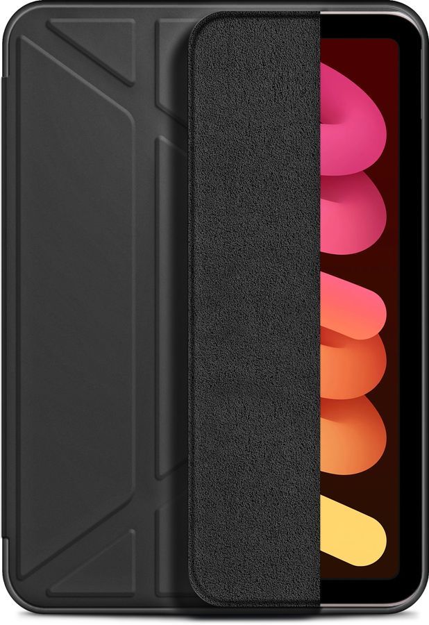 Чехол-книжка BORASCO Tablet Case Lite для планшета Apple iPad mini 2021, термопластичный полиуретан, черный (71043)