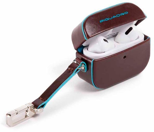 

Чехол Piquadro Blue Square, кожа натуральная для Apple AirPods Pro, коричневый (AC5308B2/MO), Blue Square