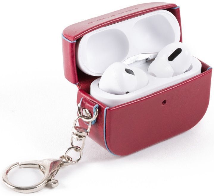 

Чехол Piquadro Blue Square, кожа натуральная для Apple AirPods Pro, красный (AC5308B2/R), Blue Square