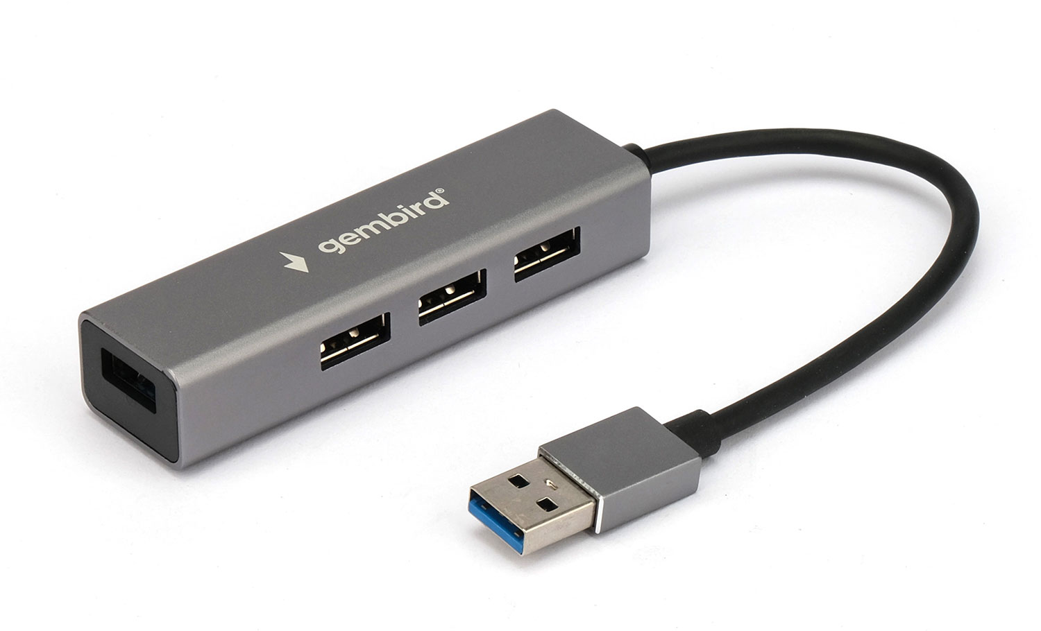 USB-концентратор Gembird UHB-C464, 4xUSB 3.0, серый (UHB-C464)
