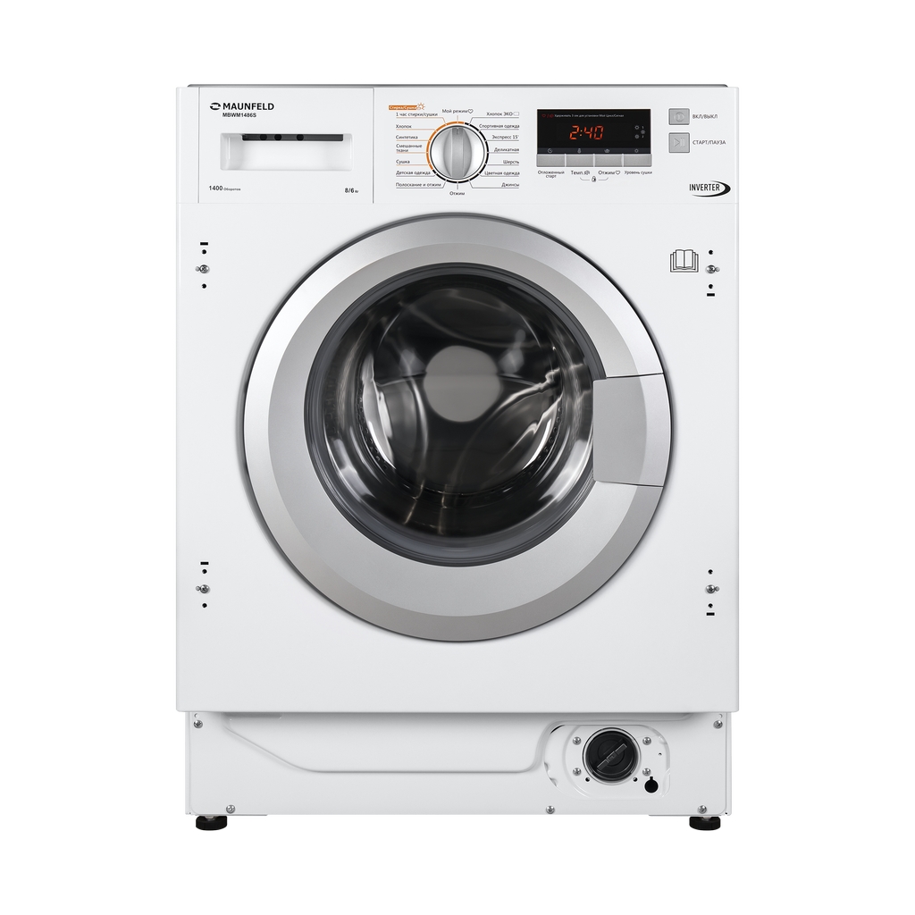 Стиральная машина Maunfeld MBWM148S , 8 кг, 1400 об/мин