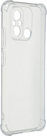 Чехол-накладка Red Line IBox Crystal с усиленными углами для смартфона Xiaomi Redmi 12C, силикон, прозрачный