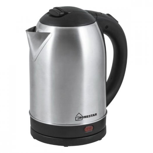 

Чайник Homestar HS-1009 1.8л. 1.5 кВт, нержавеющая сталь/пластик, серебристый/черный (002829), HS-1009