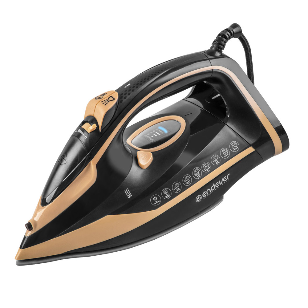 

Утюг Endever Delta-226 2.4 кВт, длина шнура 1.6 м, черный/бежевый (90355), Delta-226