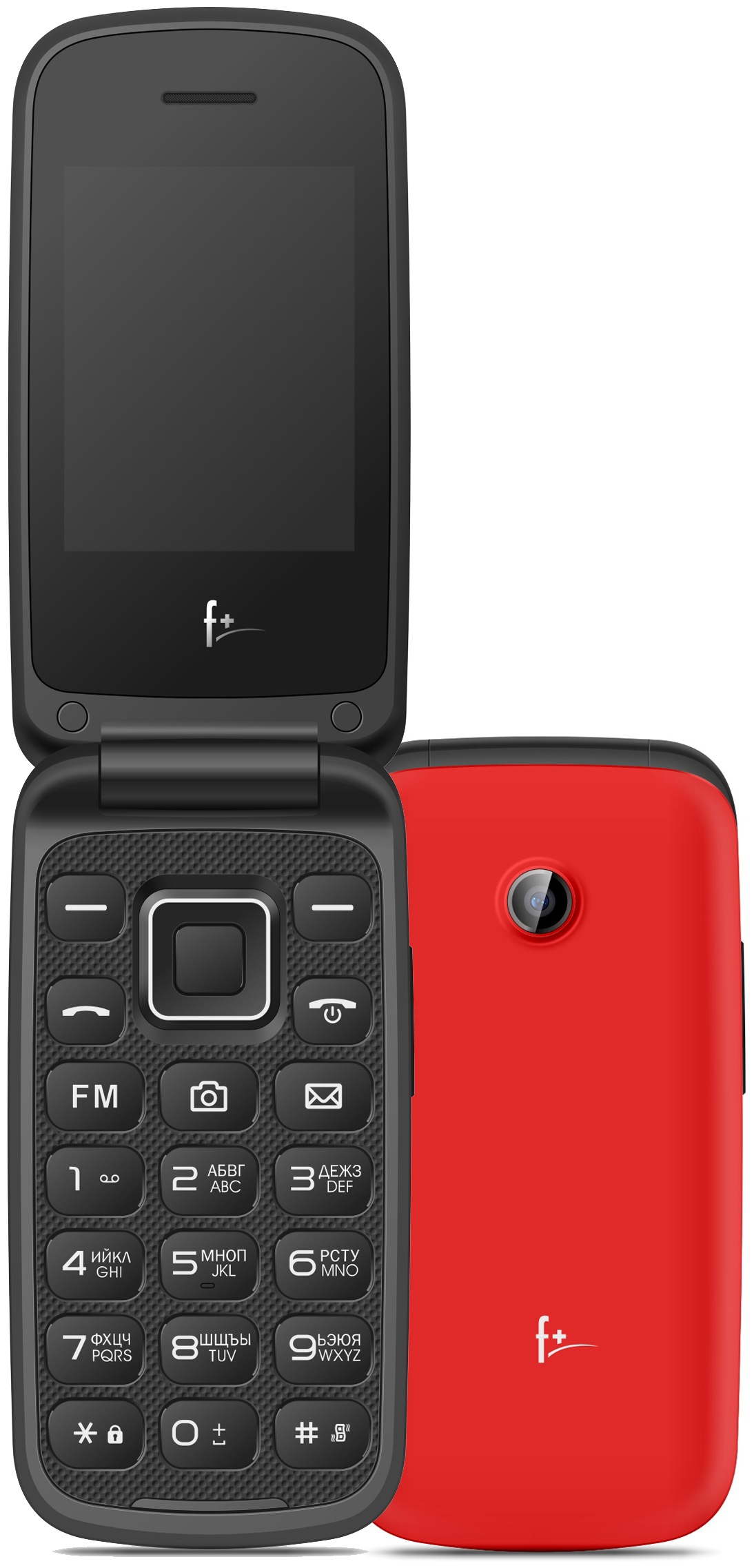 

Мобильный телефон F+ Flip2, 2.4" 320x240 TFT, 32Mb RAM, 32Mb, BT, 1xCam, 2-Sim, 750 мА·ч, micro-USB, красный (Flip2 Red), Flip2