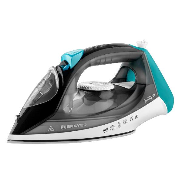 Утюг Brayer 4008 BR 2.4 кВт, черный/белый