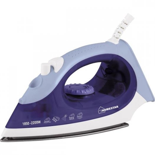 

Утюг HomeStar HS-4002А 2.2 кВт, длина шнура 1.5 м, синий/белый (003854), HS-4002А