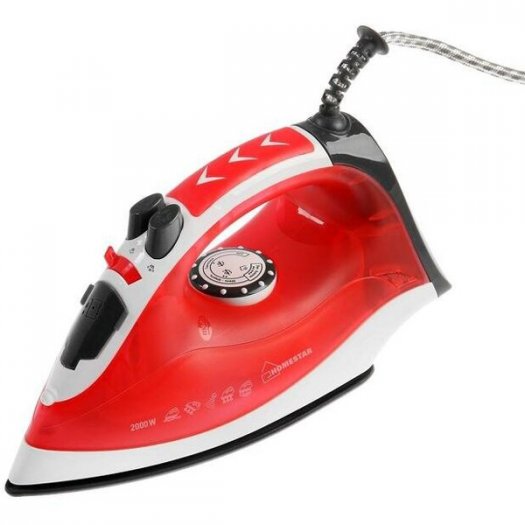 

Утюг HomeStar HS-4003 2 кВт, длина шнура 1.5 м, красный/белый (002671), HS-4003