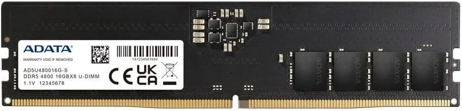 

Память DDR5 DIMM 16Gb, 5600MHz, CL46, 1.1V, ADATA (AD5U56008G-DT) Retail, AD5U56008G-DT