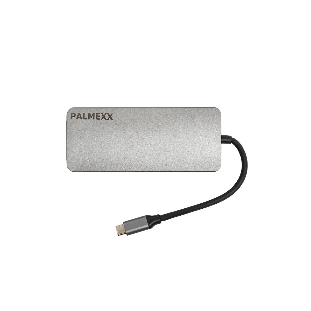 Хаб (разветвитель) Palmexx, 2xUSB 3.0, 1xUSB-C, серный + HDMI+VGA+CR+AUX+LAN (PX/HUB-013)