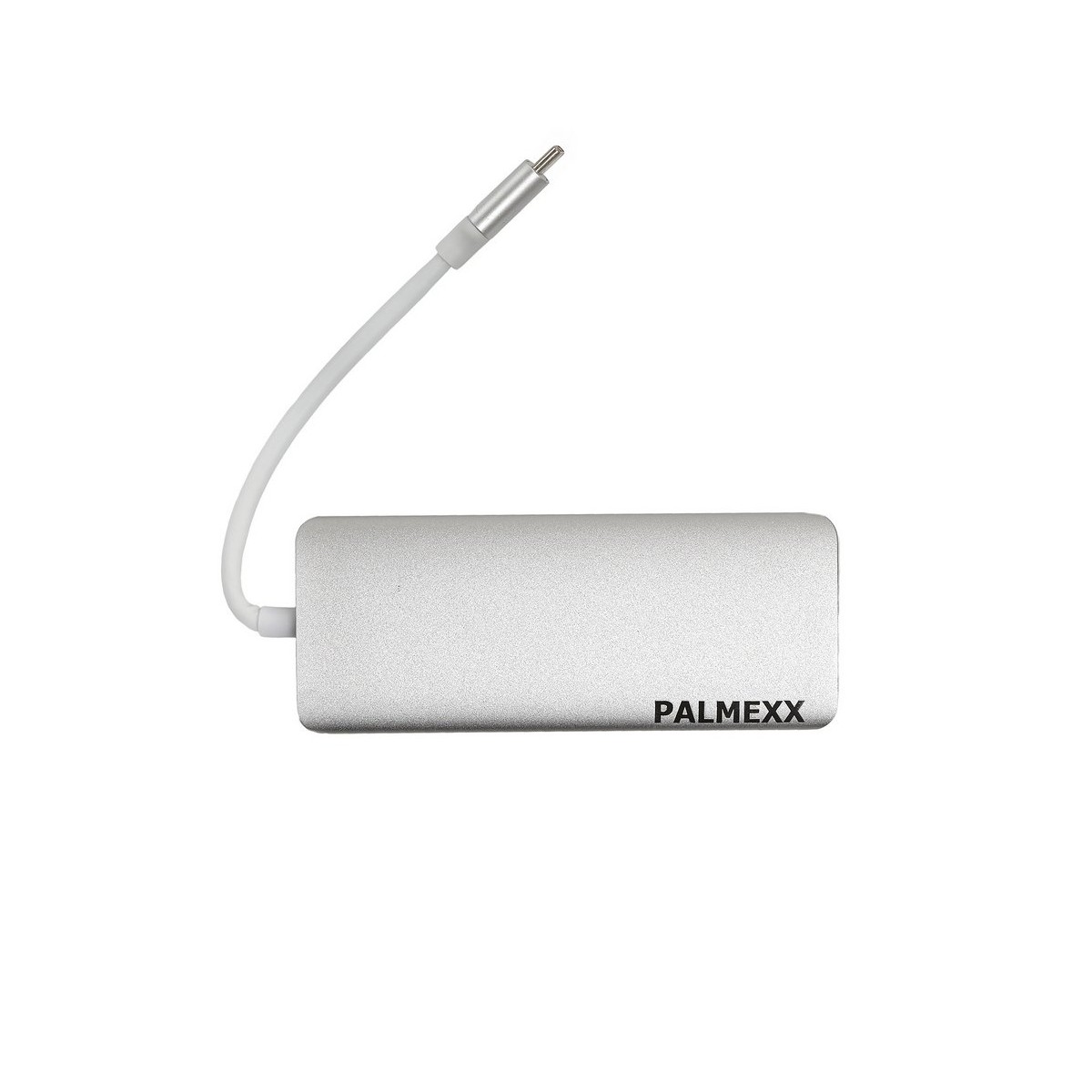 

Хаб (разветвитель) Palmexx, 3xUSB 3.0, 1xUSB-C, серебристый + HDMI х 1, RJ-45 х 1, SD х 1, microSD х 1 (PX/HUB-016)