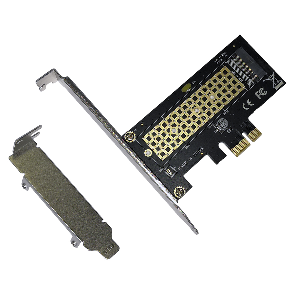Переходник Orient C302E, 1xM.2 M-key PCI-E, низкопрофильная планка в комплекте, черный (C302E) - фото 1