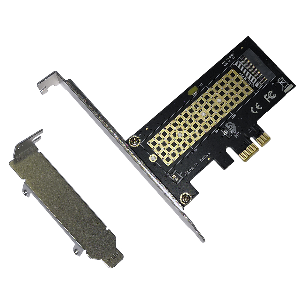 Переходник Orient C302E, 1xM.2 M-key PCI-E, низкопрофильная планка в комплекте, черный (C302E)