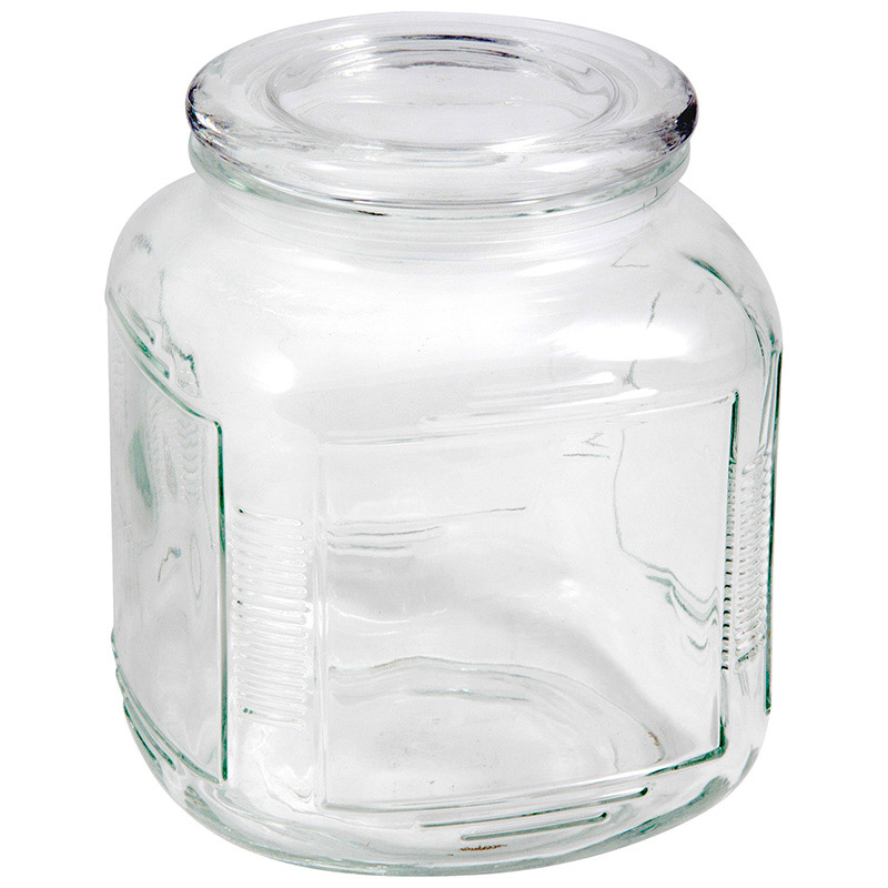 Банка для сыпучих продуктов Mallony Aria, круглая, 2 л, крышка, стекло, прозрачный (004472) - фото 1