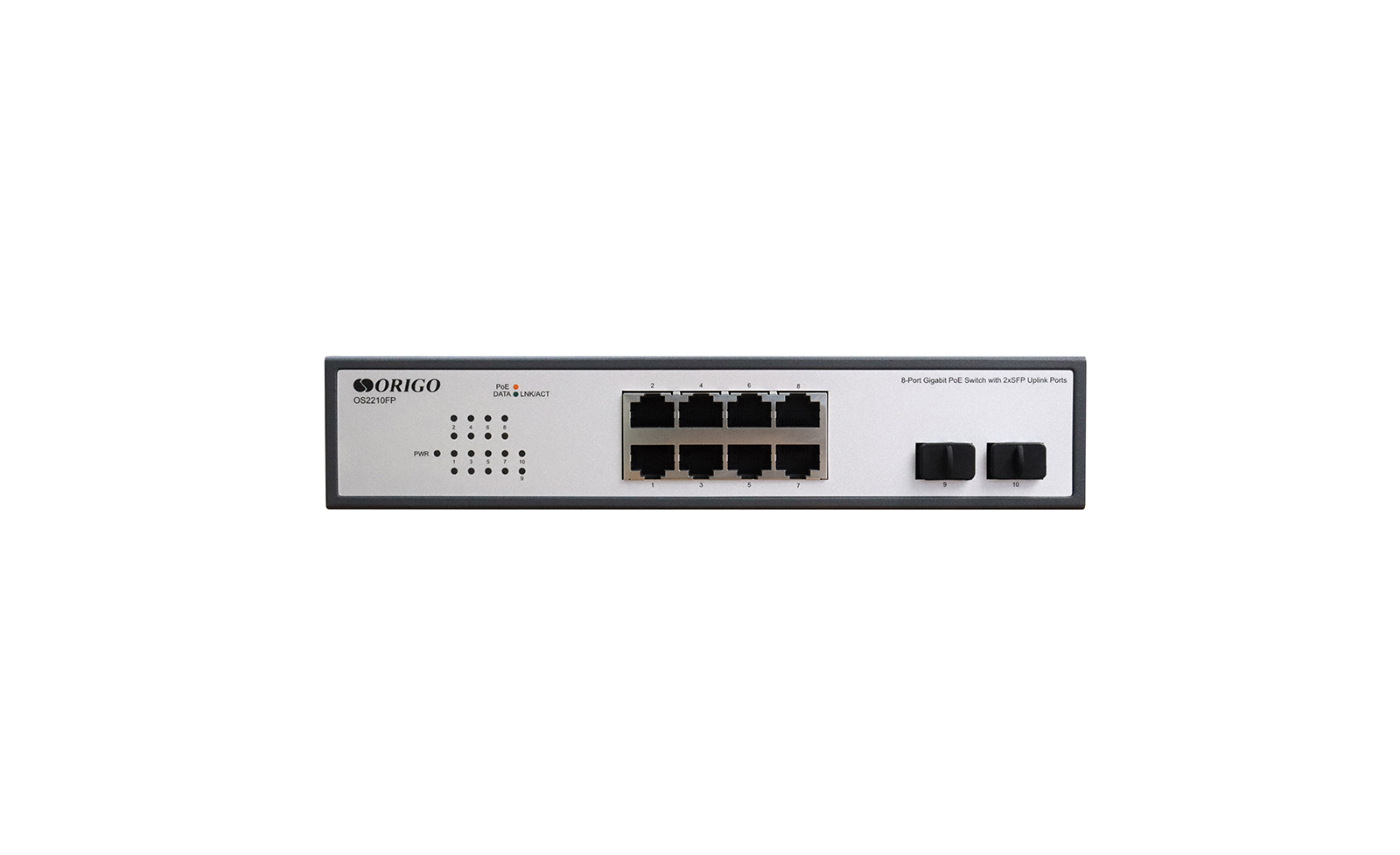 

Коммутатор ORIGO OS2210FP/120W, кол-во портов: 8x1 Гбит/с, кол-во SFP/uplink: SFP 2x1 Гбит/с, PoE: 8x30 Вт (макс. 120 Вт) (OS2210FP/120W/A1A), OS2210FP/120W